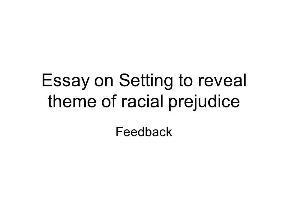 Prejudice And Discrimination Essay