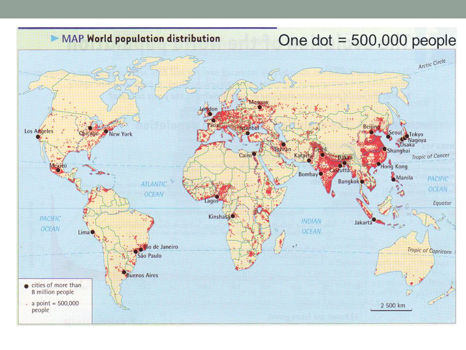 One dot = 500,000 people