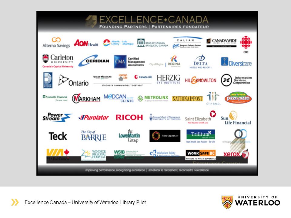Excellence Canada – University of Waterloo Library Pilot