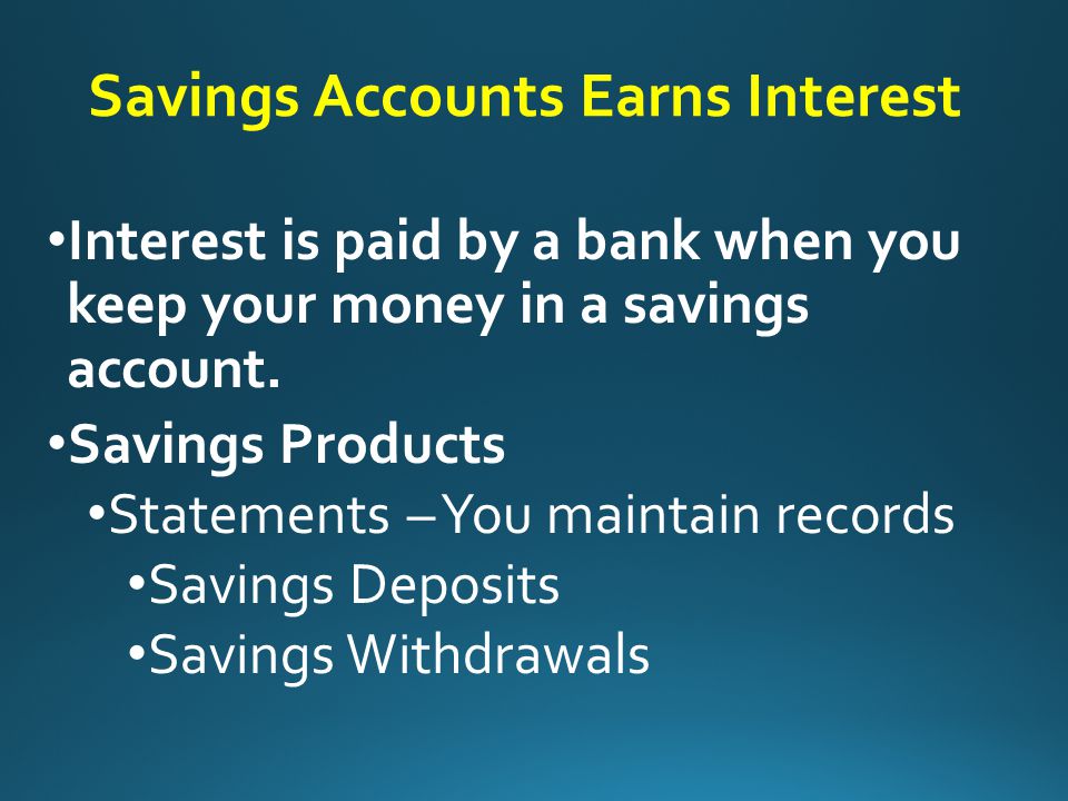 How is a savings account different from a checking account