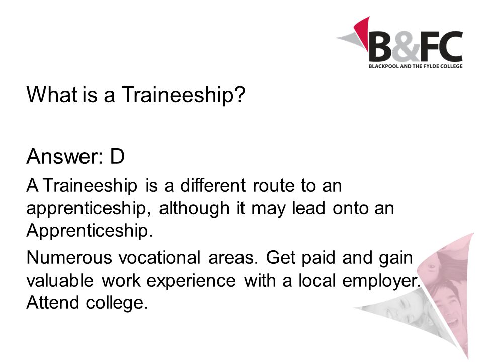 What is a Traineeship.