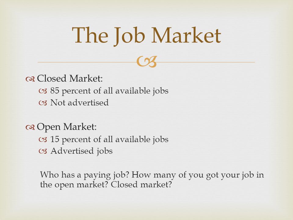 cover letter for a job not advertised