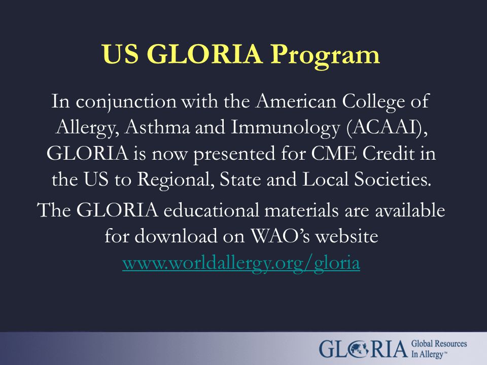 Loria and allergy