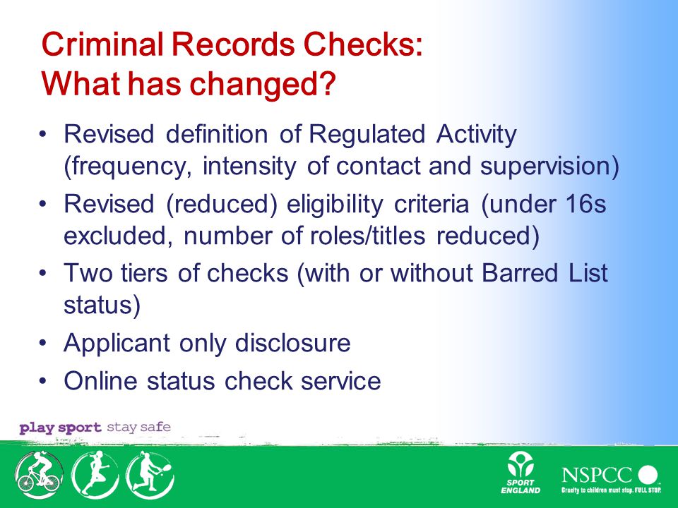 Criminal Records Checks: What has changed.