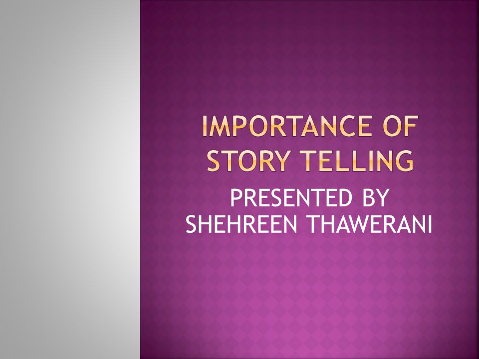 PRESENTED BY SHEHREEN THAWERANI