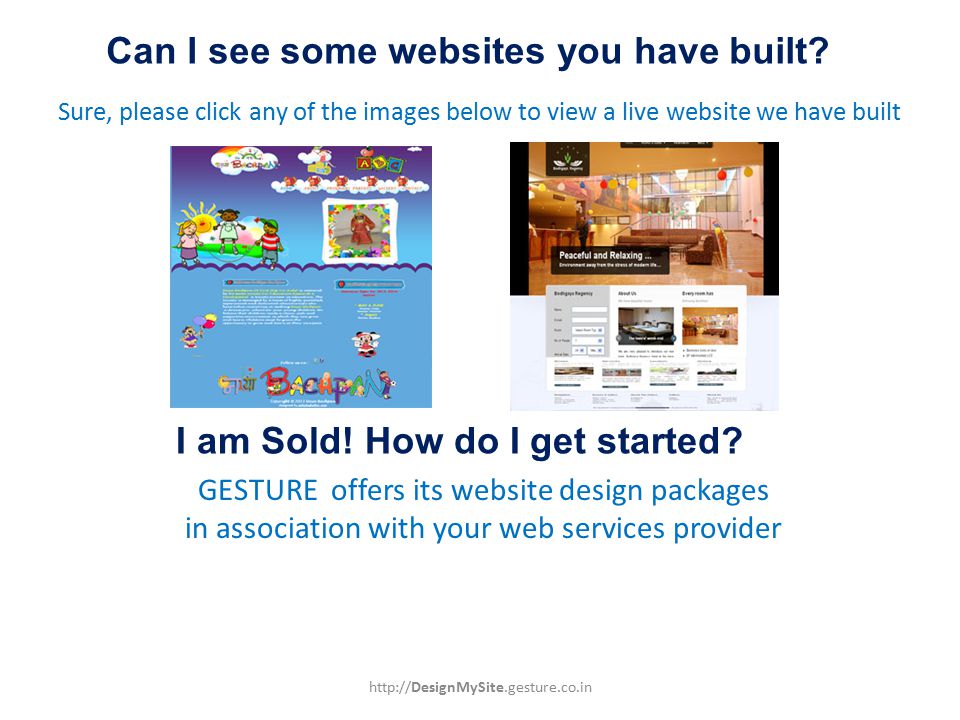 Can I see some websites you have built.