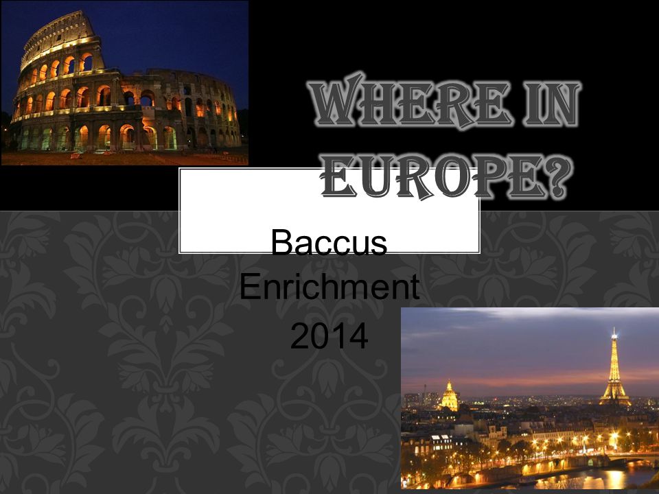 Baccus Enrichment 2014
