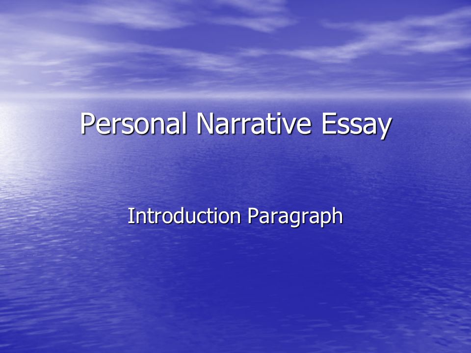 Narrative Photo Essay