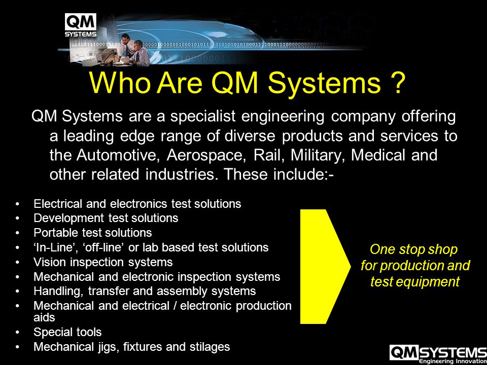 Who Are QM Systems .