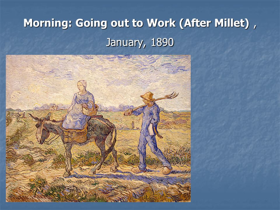 Morning: Going out to Work (After Millet), January, 1890