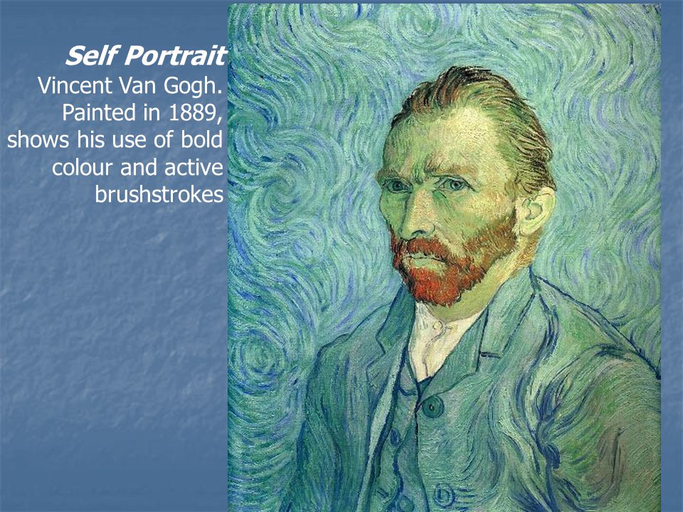Self Portrait Vincent Van Gogh.