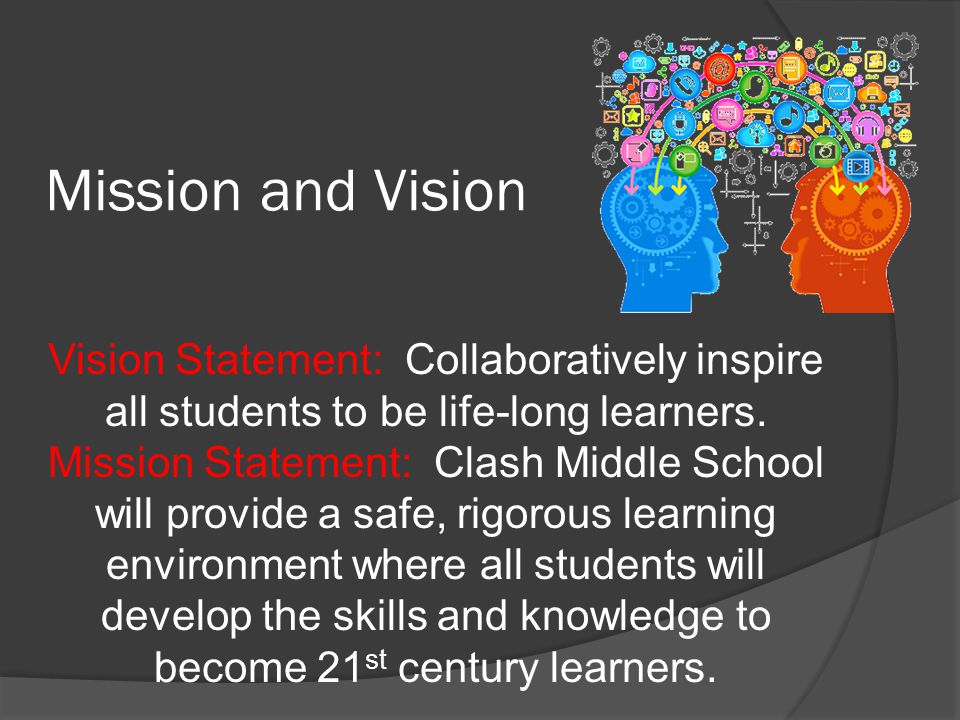 Mission and Vision Vision Statement: Collaboratively inspire all students to be life-long learners.