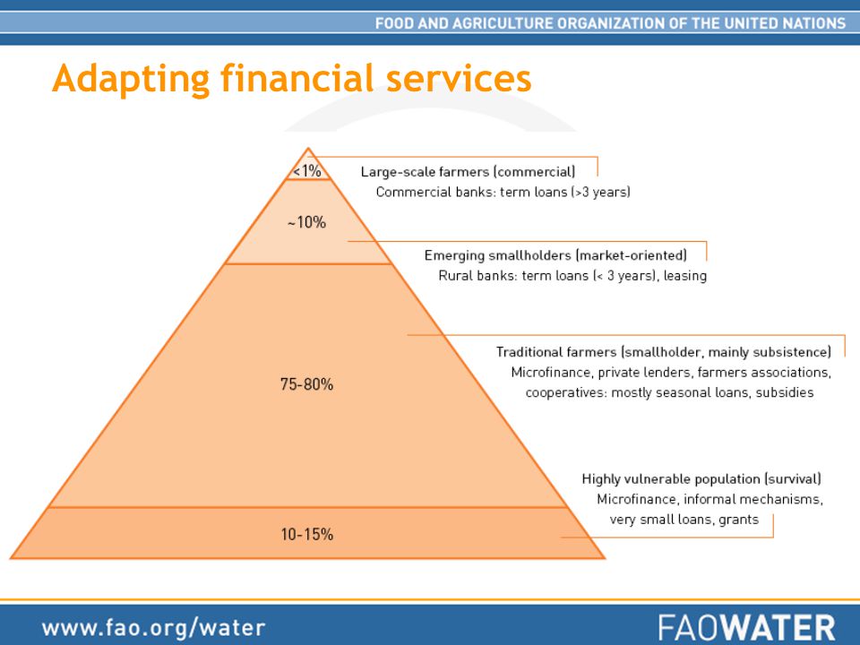 Adapting financial services