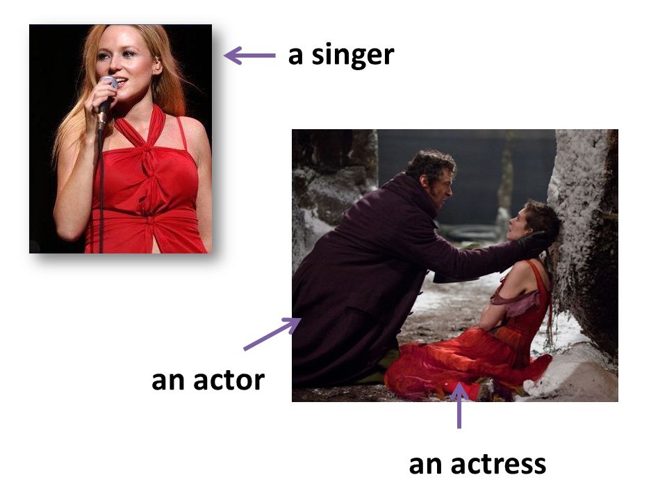 a singer an actor an actress