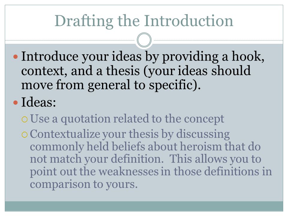 Writing a definition essay thesis