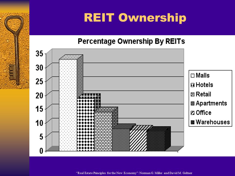 Real Estate Principles for the New Economy : Norman G. Miller and David M. Geltner REIT Ownership