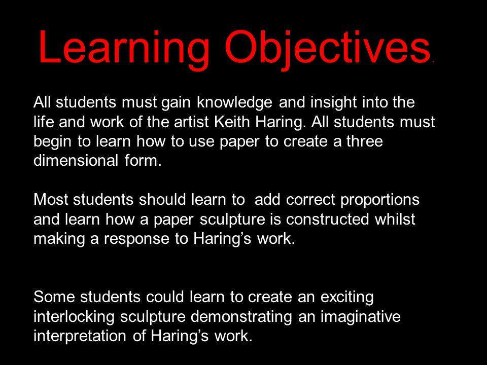 Learning Objectives.