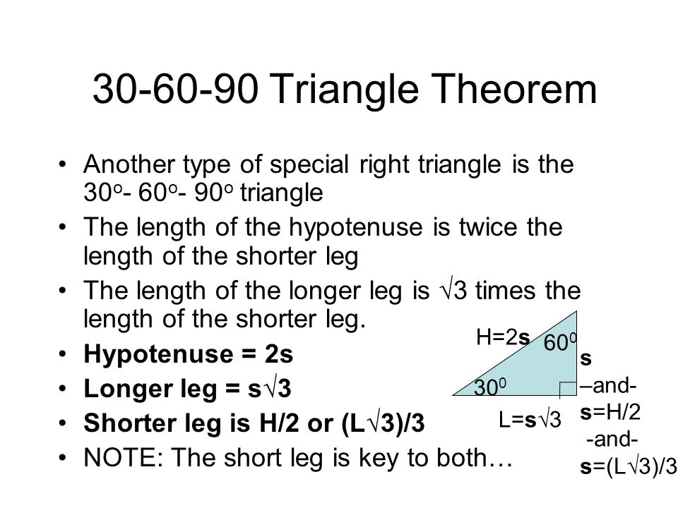Worksheets Special Right Triangles Worksheet 30-60-90 Answers unit 7 triangles and area this begins to classify 30 60 90 triangle theorem another type of special right is the 30