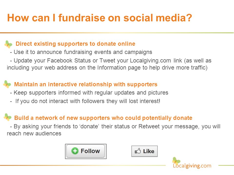 How can I fundraise on social media.