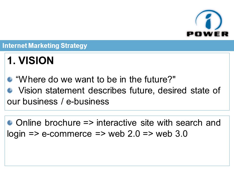 Internet Marketing Strategy 1.