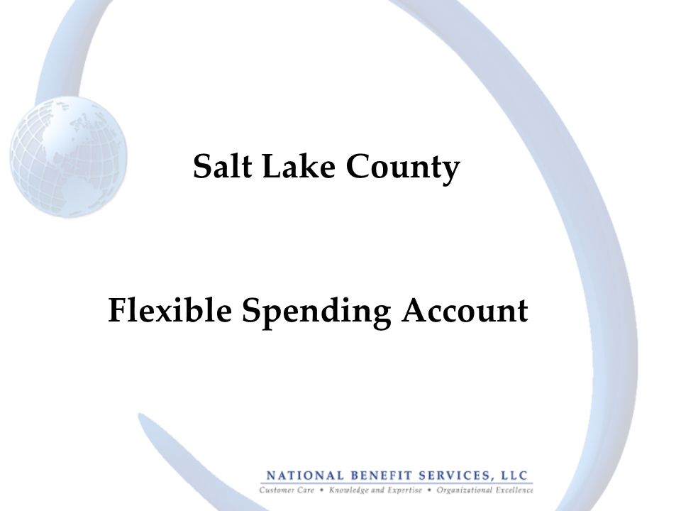 Flexible Spending Account Salt Lake County