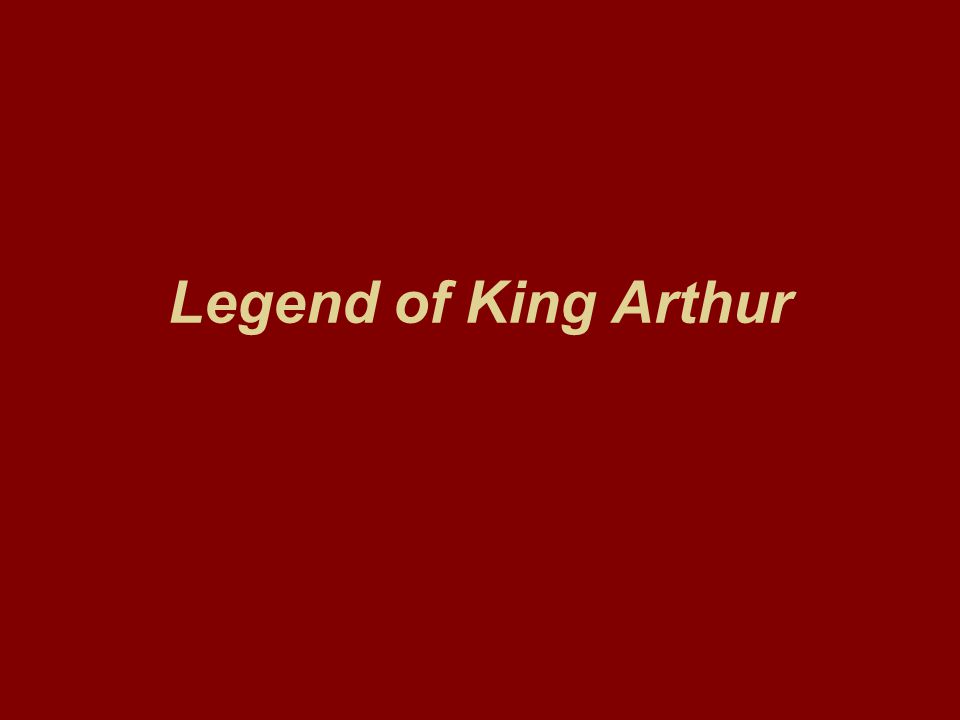 Legend of King Arthur
