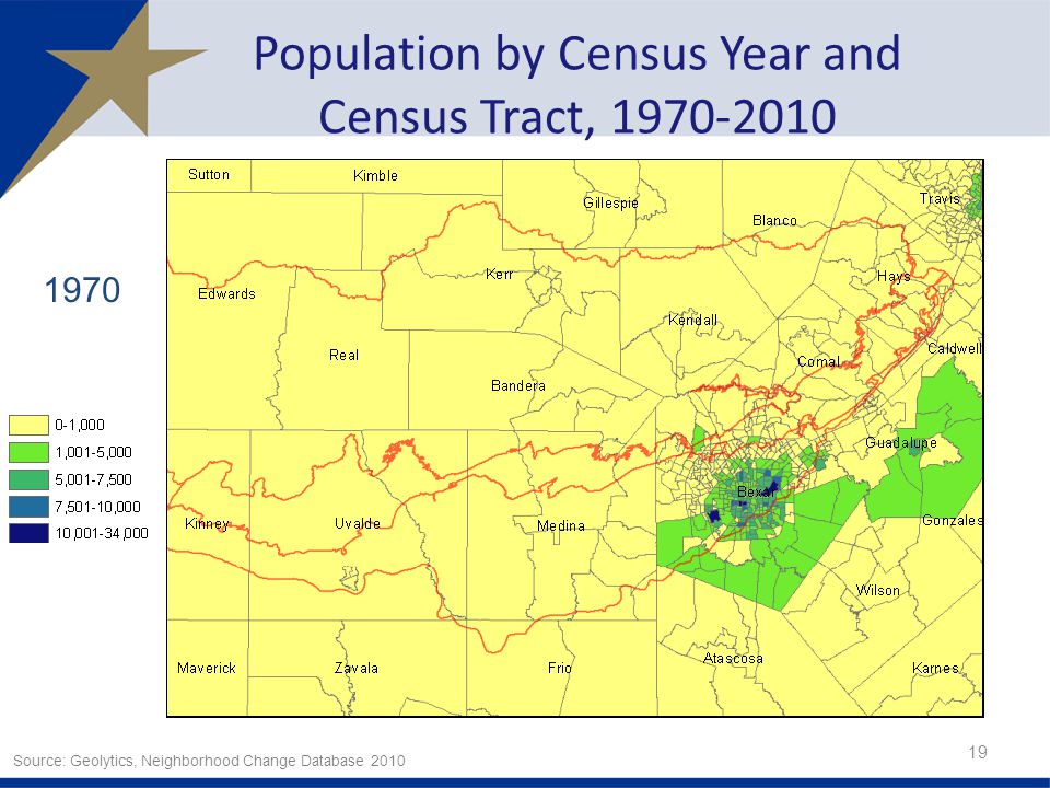 Population by Census Year and Census Tract, Source: Geolytics, Neighborhood Change Database 2010