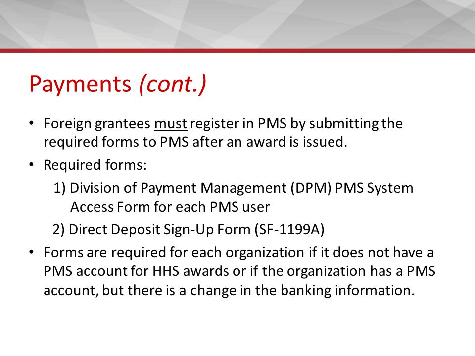 payment management system access form