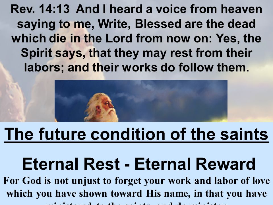 a vision of victory vs 1 5 rev 14 1 and then i looked and there and their works do follow them