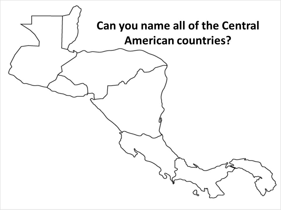 Can you name all of the Central American countries