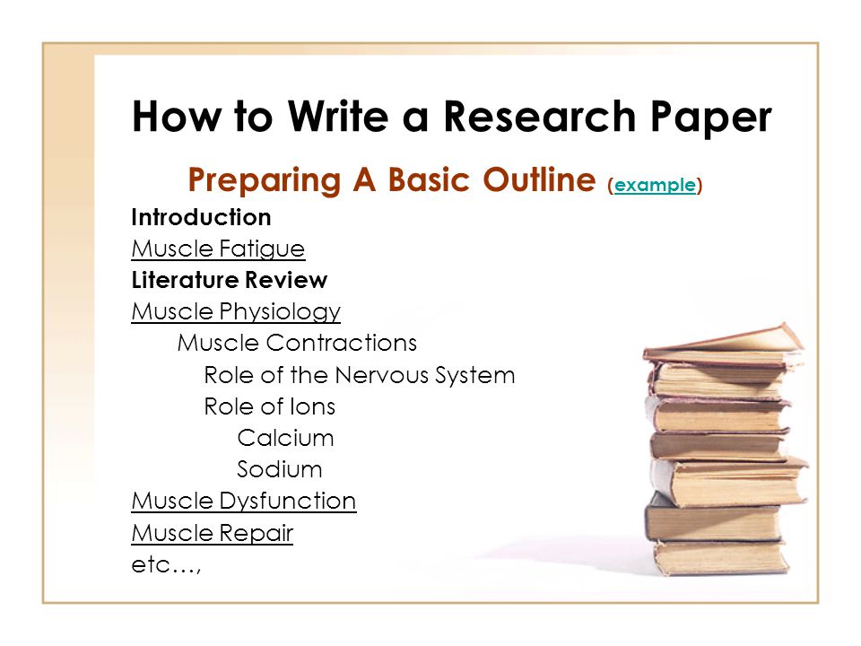 Example of literature review in a research paper