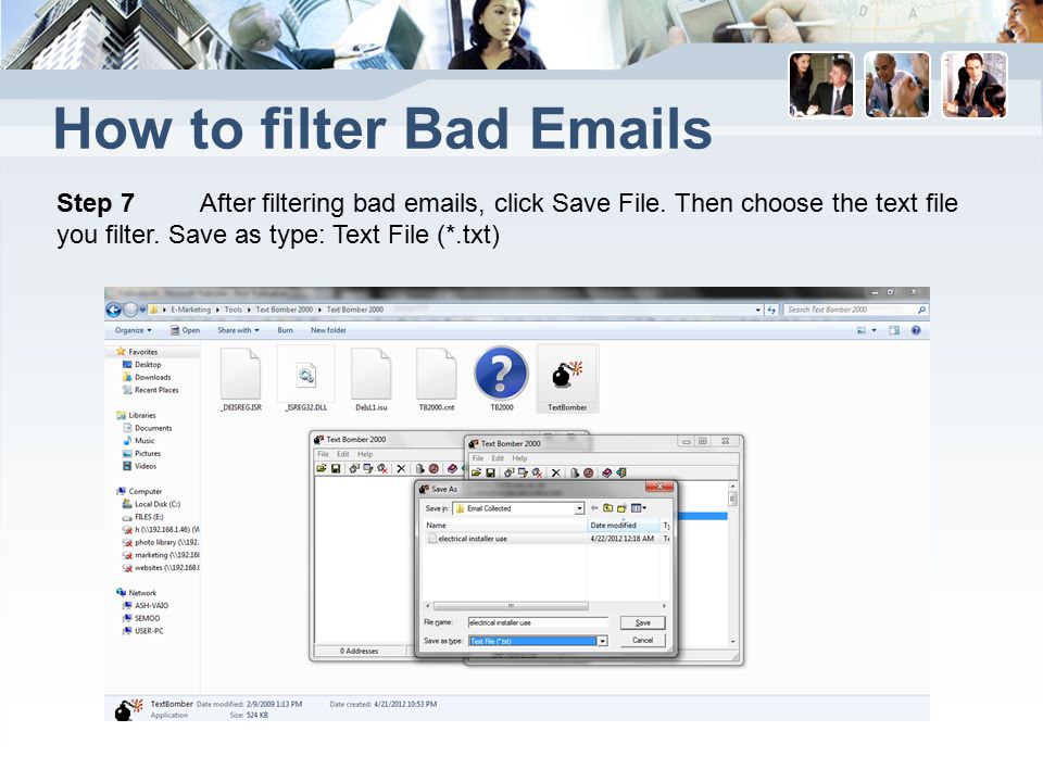 How to filter Bad  s Step 7 After filtering bad  s, click Save File.