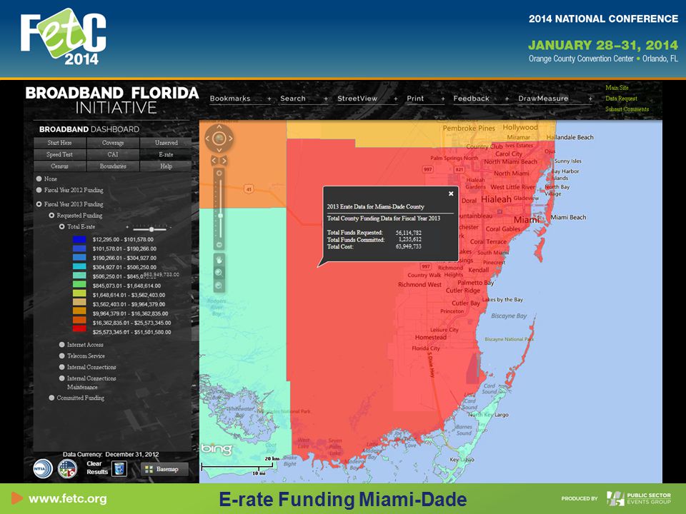 56,114,782 1,235,612 63,949,733 $63,949, E-rate Funding Miami-Dade