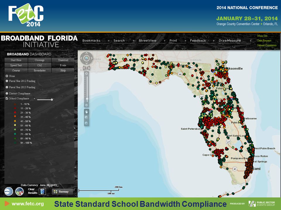 State Standard School Bandwidth Compliance
