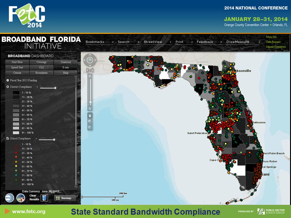State Standard Bandwidth Compliance