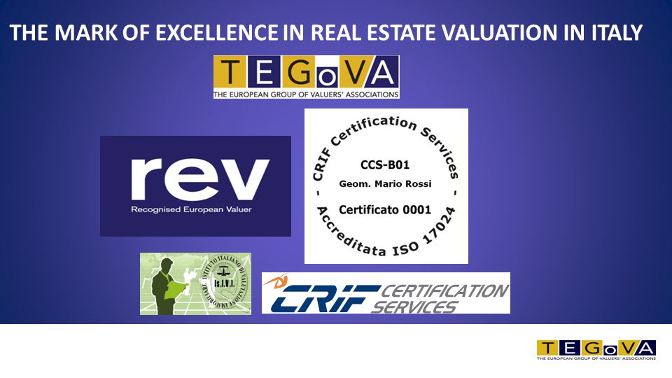 THE MARK OF EXCELLENCE IN REAL ESTATE VALUATION IN ITALY