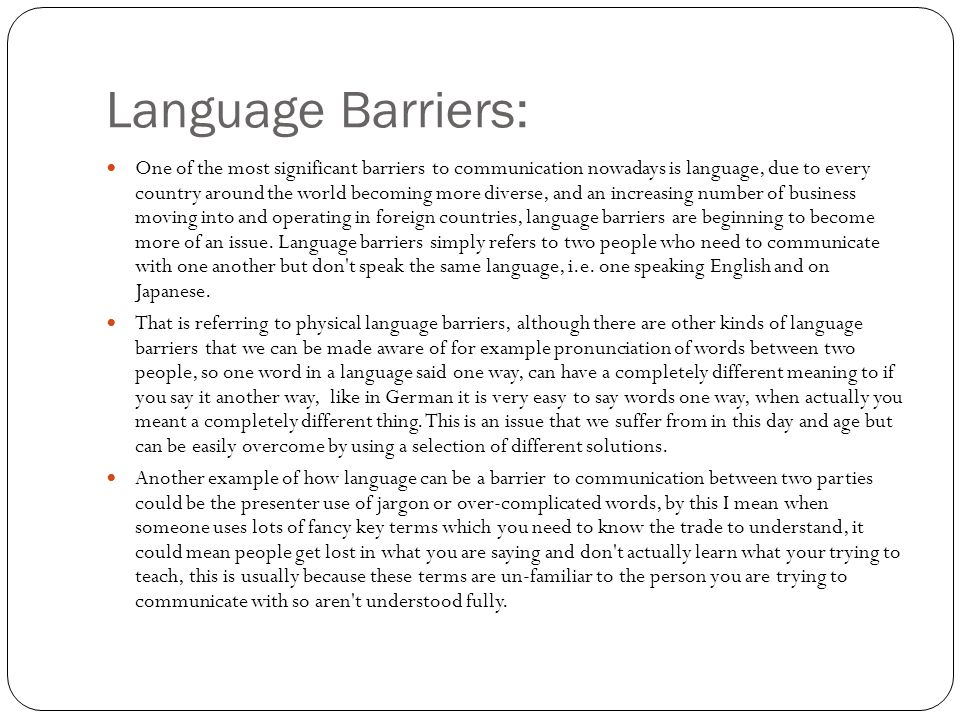 Essay On Body Language And Communication