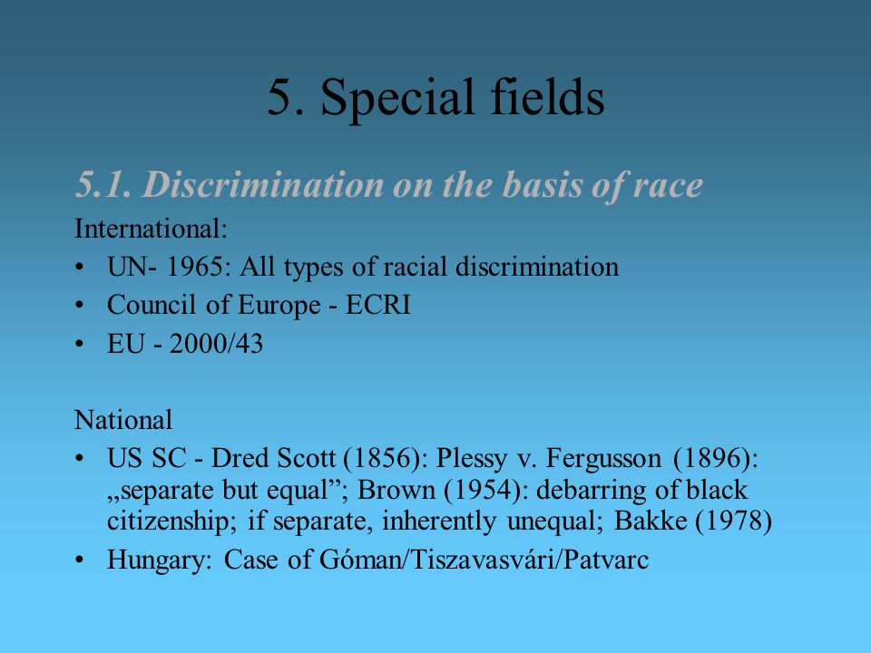 5. Special fields 5.1.