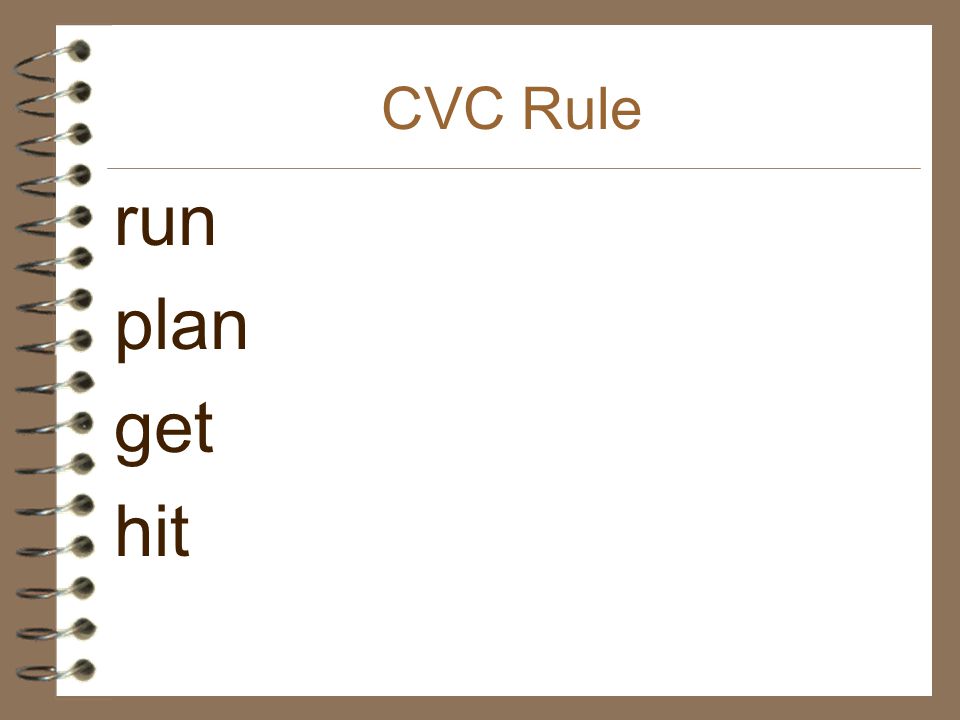 CVC Rule run plan get hit