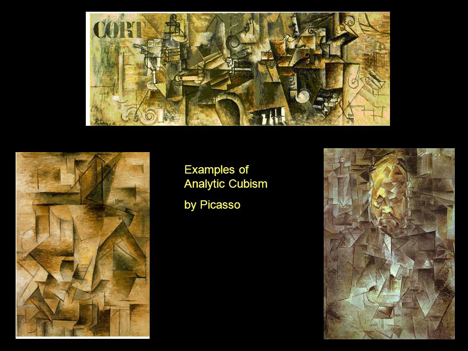 Examples of Analytic Cubism by Picasso