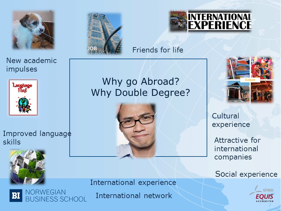 Why go Abroad. Why Double Degree.