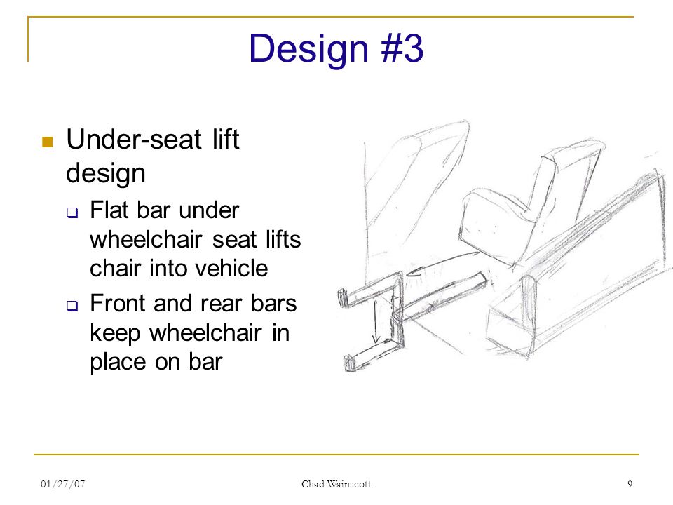 Adaptation of a Van with a Device to Lift a Non-foldable Wheelchair ... Adaptation of a Van with a Device to Lift a Non-foldable Wheelchair ...
