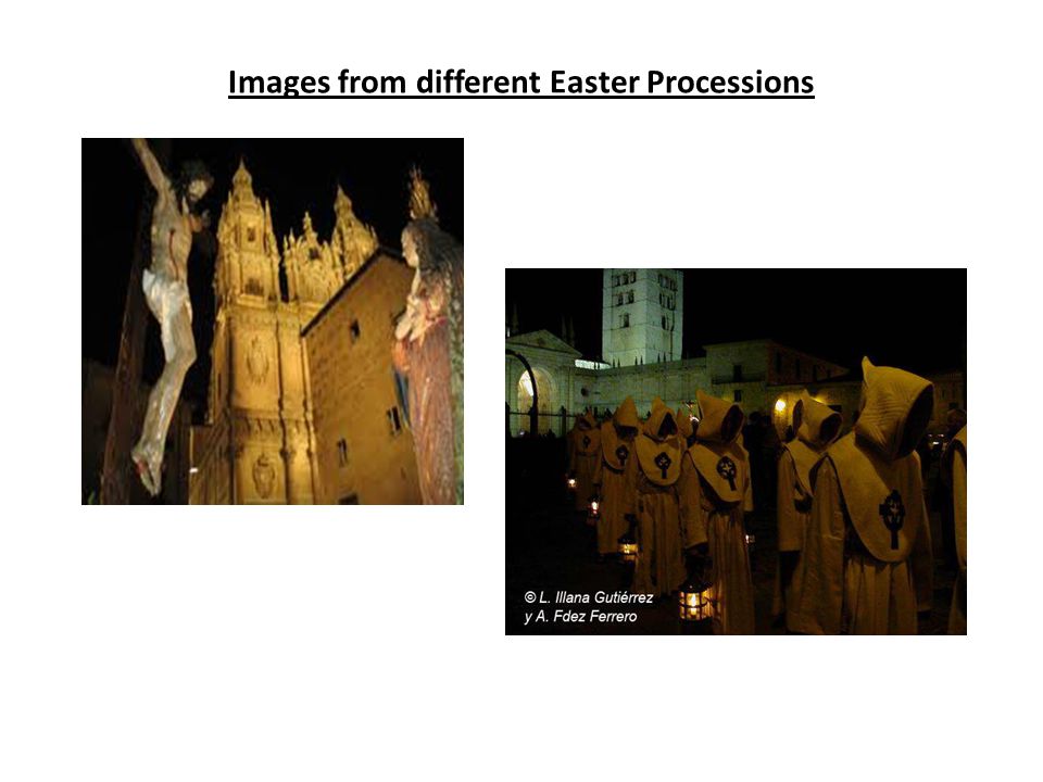 Images from different Easter Processions