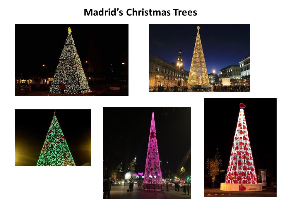 Madrid’s Christmas Trees