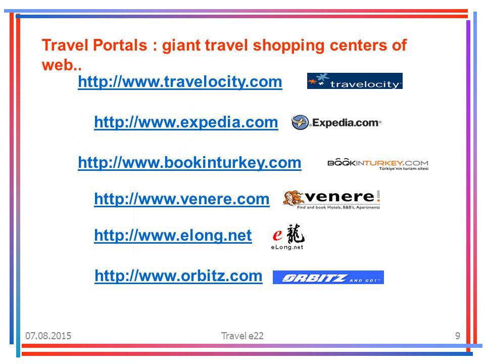 Travel e229 Travel Portals : giant travel shopping centers of web..