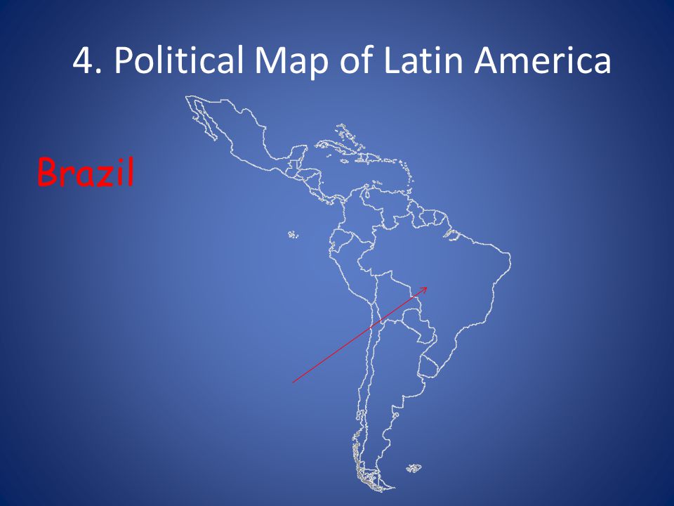 4. Political Map of Latin America Brazil
