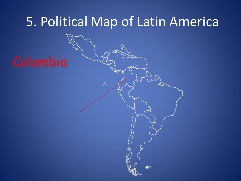 5. Political Map of Latin America Colombia