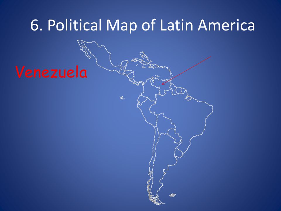 6. Political Map of Latin America Venezuela