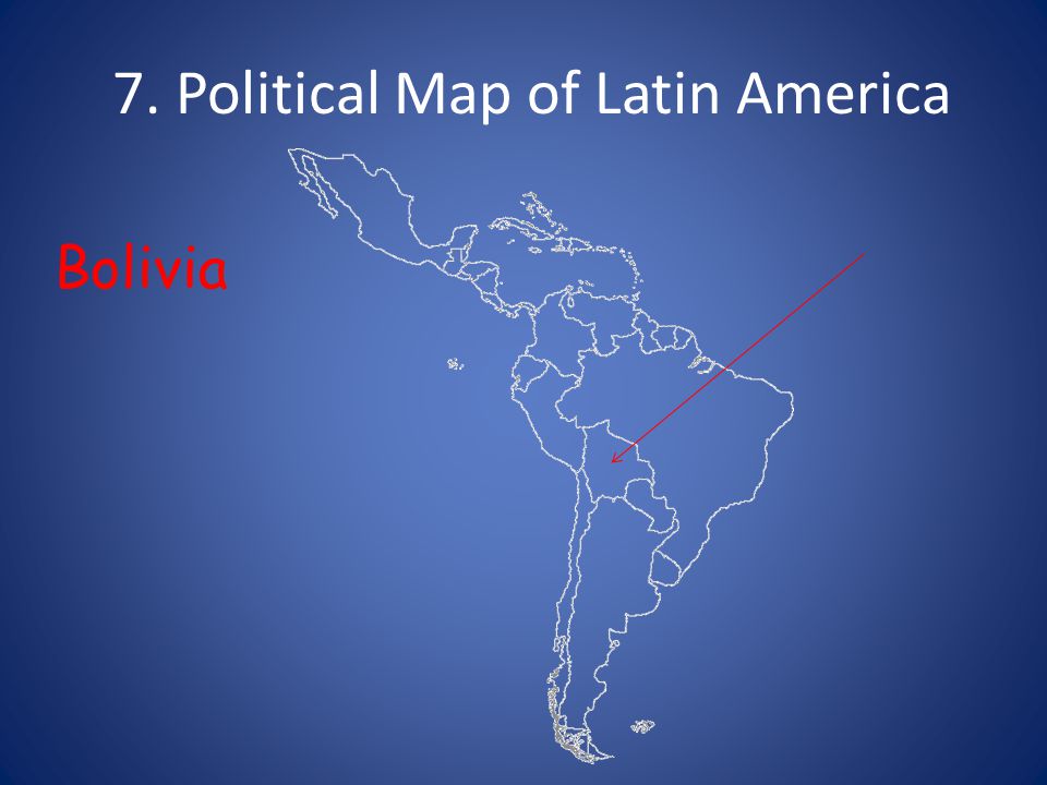 7. Political Map of Latin America Bolivia