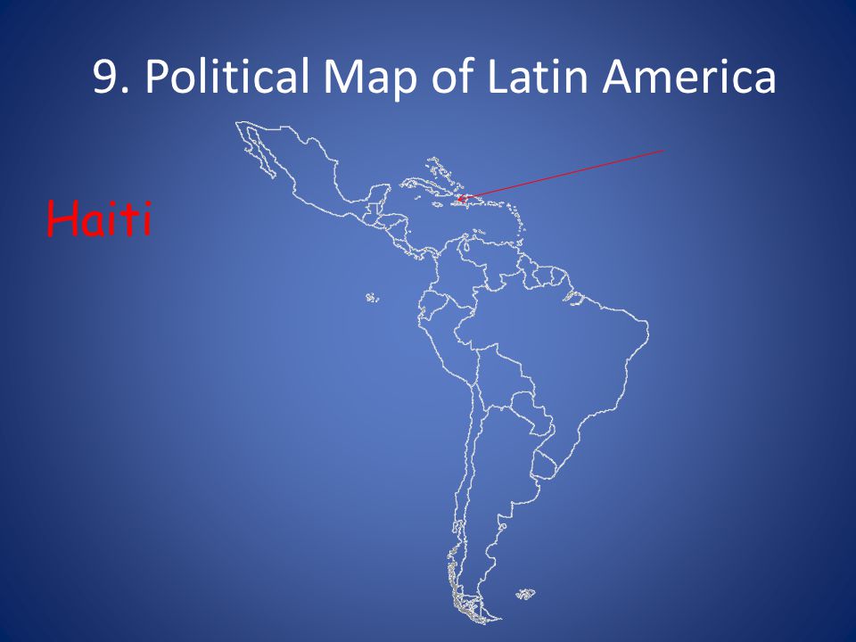 9. Political Map of Latin America Haiti